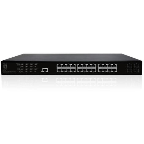 LevelOne GEP-2861 switch Gestionado L2 Gigabit Ethernet (10/100/1000) Energía sobre Ethernet (PoE) 1U Negro