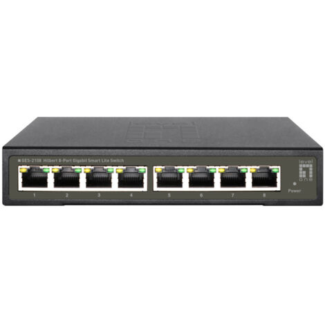 LevelOne GES-2108 commutateur réseau Géré L2 Gigabit Ethernet (10/100/1000) Noir