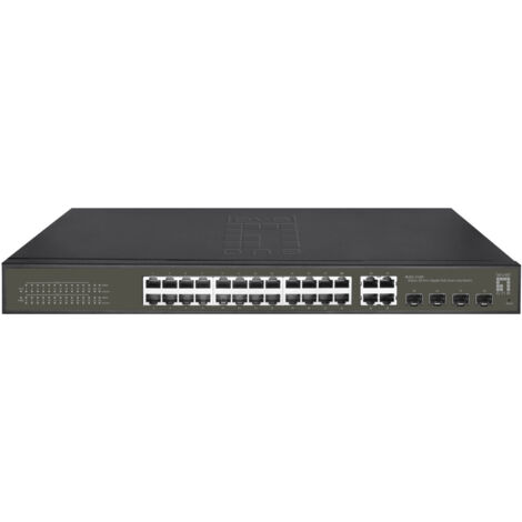 LevelOne GES-2128P switch di rete Gestito L2 Gigabit Ethernet (10/100/1000) Supporto Power over Ethernet (PoE) Nero