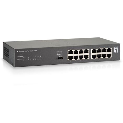 LevelOne GEU-1621 commutateur réseau Gigabit Ethernet (10/100/1000) Gris