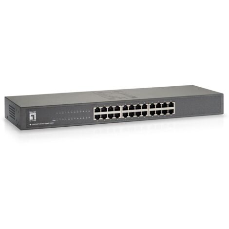 LevelOne GSW-2457 commutateur réseau Non-géré Gigabit Ethernet (10/100/1000) Noir