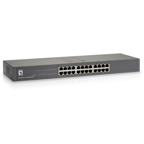 LevelOne GSW-2457 Switch di Rete Non Gestito 24 Porte Gigabit Ethernet Nero