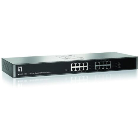 LevelOne Switch 16x GE GSW-1657 19 Metall
