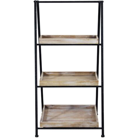 LEVELY - libreria industrial in legno e acciaio