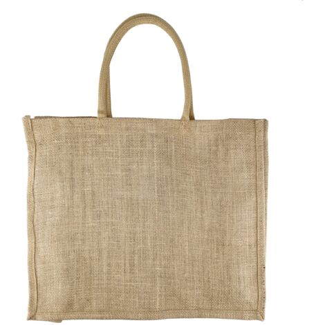 Leviatan EKO Borsa Juta 42x36cm - Borse 100% iuta, Shopper, Shopping Bag - Juta Naturale, Robusto e Grande