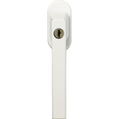 levier aluminium à clé coloris blanc - ABUS