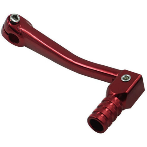 Levier de changement de vitesse, accessoire universel de Modification de moto CNC levier de changement de vitesse en alliage d'aluminium 150x56mm(rouge)