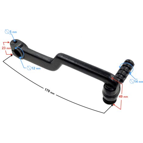 Levier de démarrage pour scooter 4T / noir