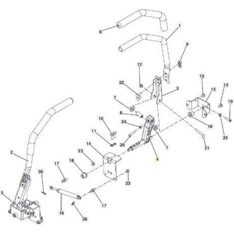 LEVIER DE DIRECTION CÔTÉ GAUCHE ORIGINAL STIGA - 118830954/0
