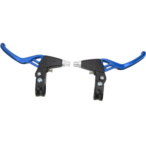 Levier de frein vélo VTT en aluminium, montage facile, compatible vélo pliant, couleur bleu ciel