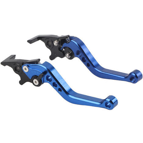 Levier de poignée de frein et d'embrayage de moto, en alliage d'aluminium CNC, accessoires universels de moto, bleu