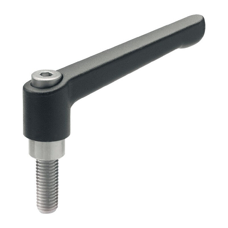 Levier de serrage réglable gn 300.1 d1 m 16 mm l1 108 mm l2 32 mm filetage extér
