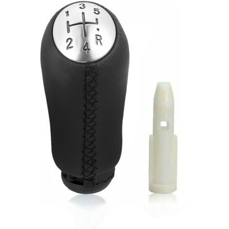 Levier de Vie Manuel en Cuir Noir pour Renault Clio III 2005-09, Megane 2 Laguna 2003-09 - Style et Confort pour votre Voiture