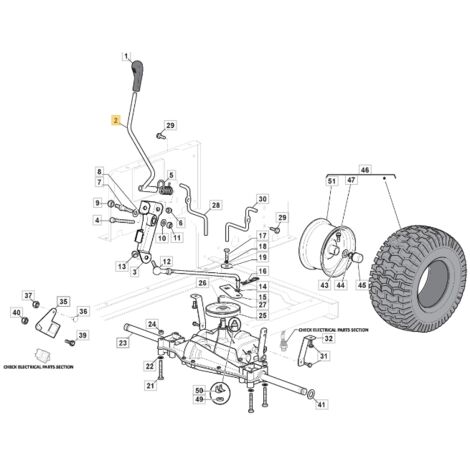 Levier de vitesse ORIGINAL STIGA tracteur de pelouse 1330m - 84mt 382318257/0