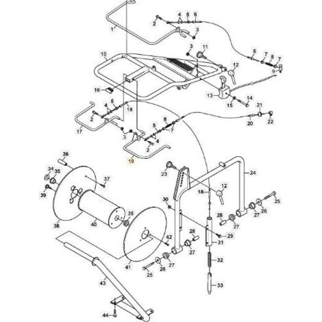 LEVIER GAUCHE ORIGINAL STIGA - 1126-8094-01