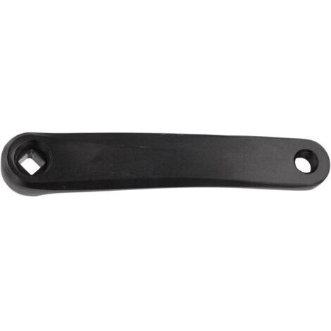 Levier gauche pour VTT de 170 mm avec trou carré fabriqué en alliage d'aluminium 6061 compatible avec pédale d'essieu de 14 mm, solide et léger