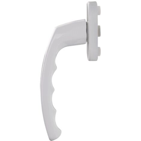 Levier pour OB et OF Badem carré de 7 dépassant de 35 mm entraxe 43 mm avec 2 vis M 5 x 45 mm finition aspect inox - ALMAR SUEDMETALL GROUP FRANCE