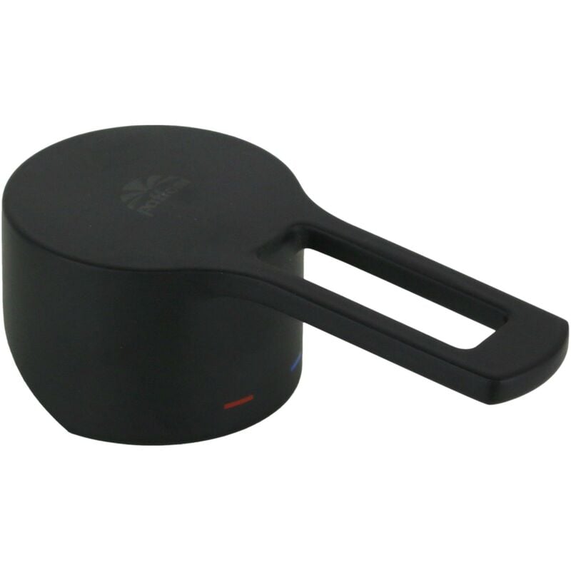 Poignée de rechange noire mate pour mitigeurs Paffoni Ringo ZLEV135NO Noir mat