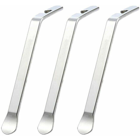 Leviers de Pneu, 3pcs Tire Cuillère Levier, Demonte Pneu Velo Metal pour Réparation de Moto, Vélo, Chambre à Air de Voiture