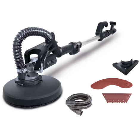 Levigatrice da muro con asta telescopica 710w 215 mm TBS930-BE scheppach black
