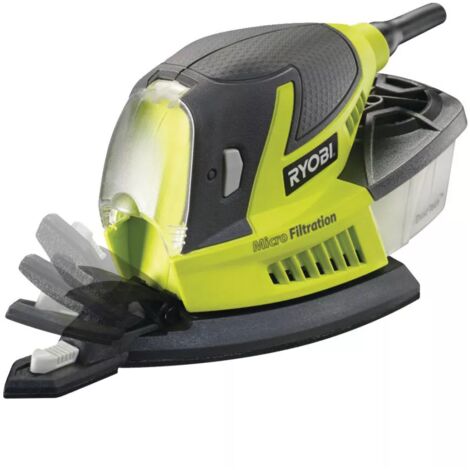 levigatrice mouse palmare elettrica ryobi rps80-g 80 watt