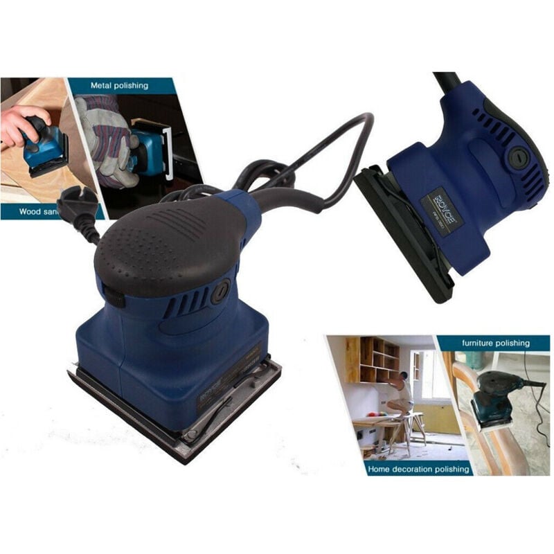 Trade Shop Traesio - Levigatrice Orbitale Elettrica 350w Piallatrice Levigatura Sbavatura Rfs-350 -