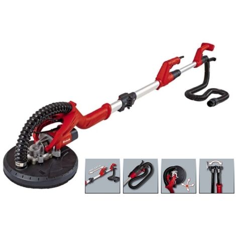 Levigatrice A Giraffa VONROC 1050W Per Pareti E Soffitti - Kit Completo Con 6 Carte Abrasive, Aspirazione E Manico Telescopico 180cm - Foto 7