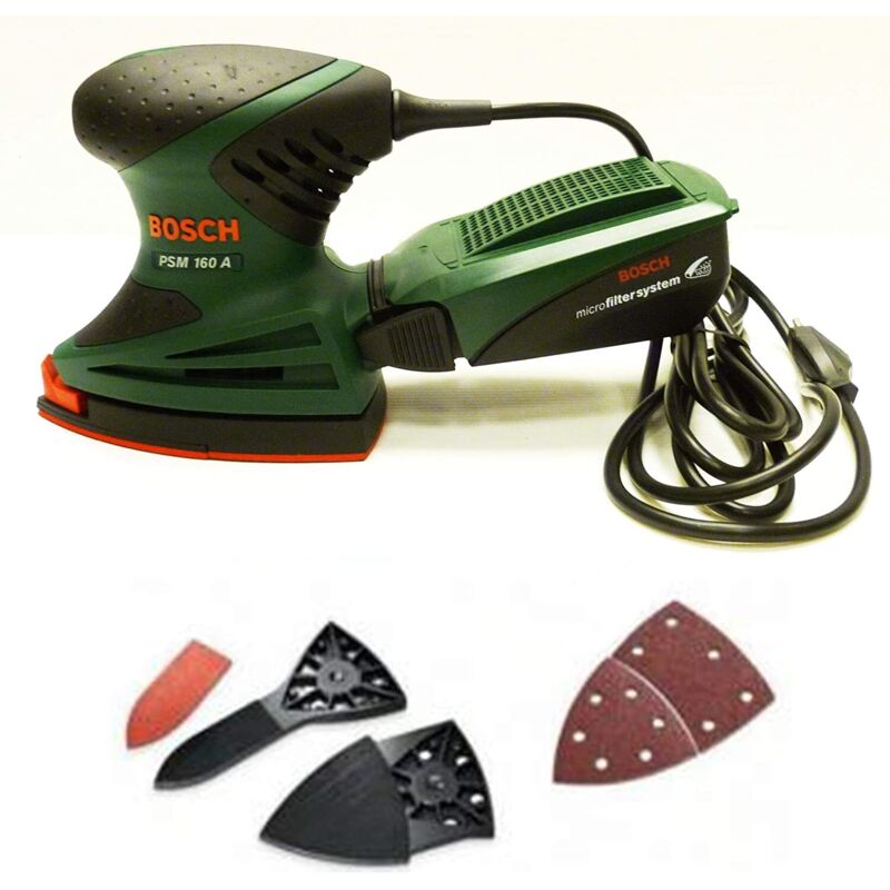 Bosch - levigatrice palmare piastra 104MM 160W in kit