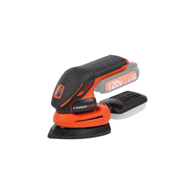Powerplus - Levigatrice triangolare a batteria 20v Dual Power