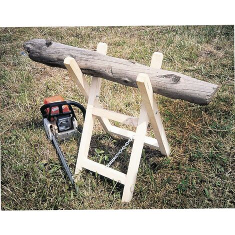 Levigne – Chevalet de sciage en sapin – Dimensions 40x75 cm – Support stable pour bûcheronnage – Facile à assembler et à utiliser