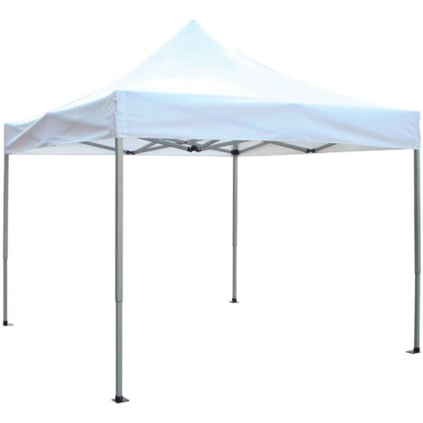 LEVIS - gazebo pieghevole e richiudibile completo di sacca protettiva in alluminio 3 x 3 m