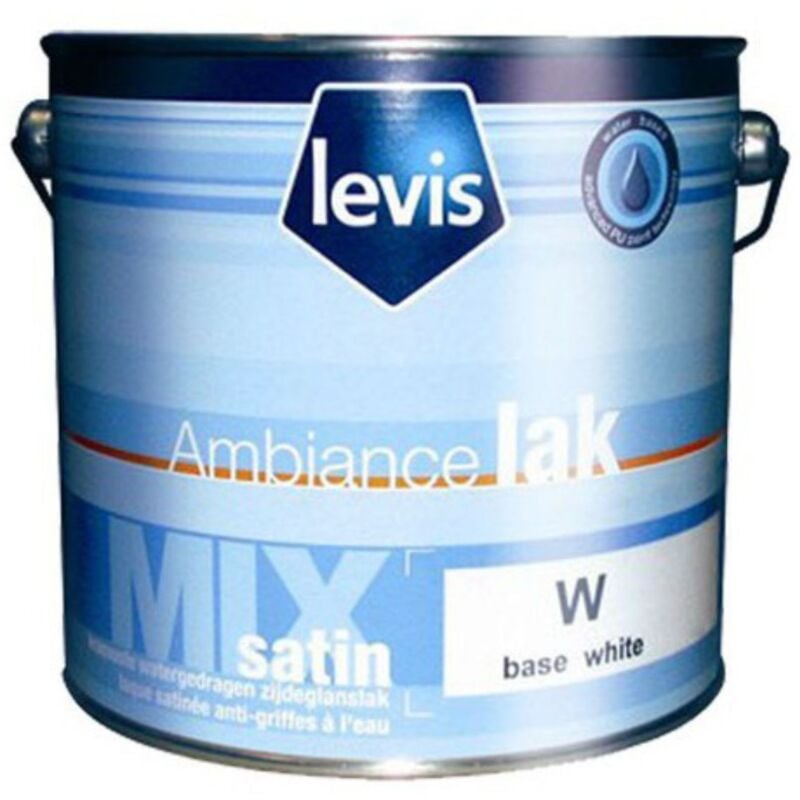 Ambiance Lak Satin Peinture Laque Alkyde - Murs Bois pvc & Métaux - Intérieur & Extérieur Finition: Satiné - Couleur: Blanc - Conditionnement: 1L