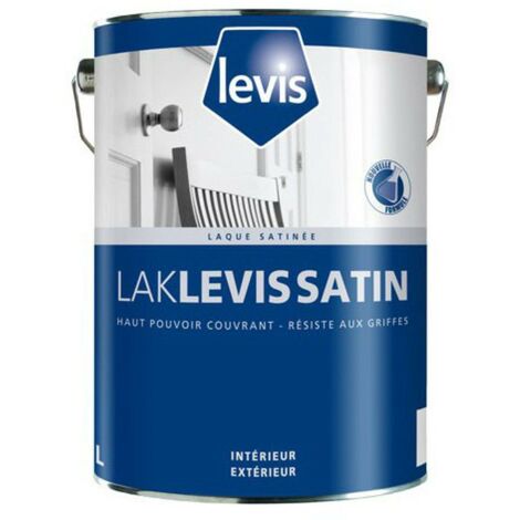 Levis Peinture laque Lak Levis Satin blanc 2,5L | Finition: Satinée - Couleur: Blanc - Blanc