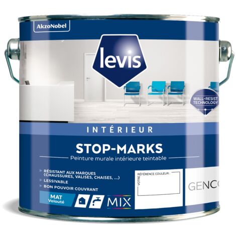 LEVIS STOP MARKS  Conditionnement: 2,5L - Couleur: BLANC