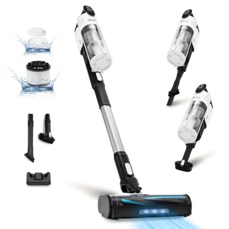 LEVOIT Aspirapolvere Senza Fili Antigroviglio e Leggero, Fino a 50 Minuti con 3 Modalità, Luce LED, Filtrazione a 99,9%, 4 in 1 Scopa Elettrica Senza Fili per Animali, Pavimento, Auto, 180W