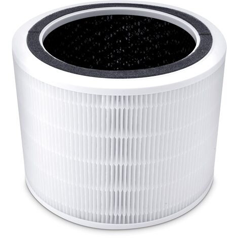 LEVOIT Filtro di ricambio per purificatore d'aria Core 200S, filtro HEPA con carboni attivi ad alta efficienza e prefiltro, contro allergie, fumo e polline, Core 200S-RF