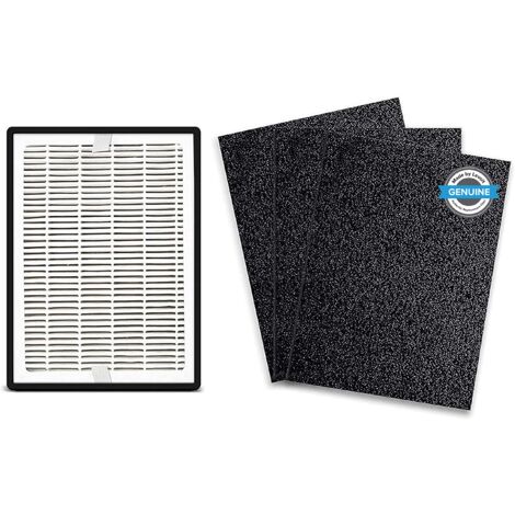 LEVOIT LV-H126 Filtro di ricambio per purificatore d'aria, filtro HEPA, filtro ai carboni attivi ad alta efficienza, 3 prefiltri aggiuntivi, LV-H126-RF, nero