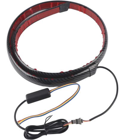 Lèvre de becquet de coffre arrière en Fiber de carbone, aileron coloré LED, Modification universelle de voiture