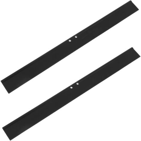 Lèvre de rechange en silicone noir pour essuie-glace de douche (25,2 cm), 2 pièces