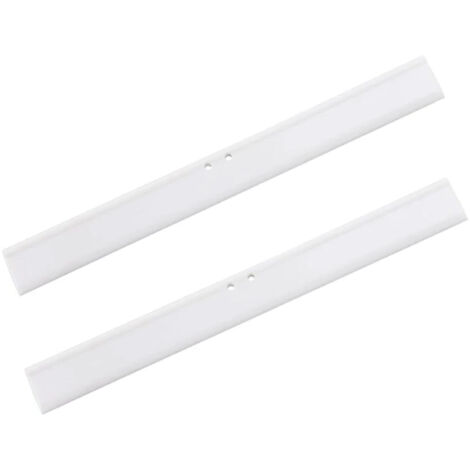 Lèvre en Caoutchouc de 25 cm, pour raclette de Douche, Blanc Lèvres de Rechange en Silicone, 2 pièces
