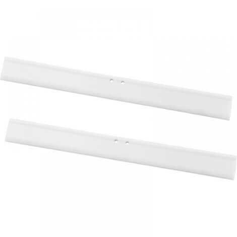 Lèvre en Caoutchouc de 25.2 cm, pour raclette de Douche, Blanc Lèvres de Rechange en Silicone, 2 pièces