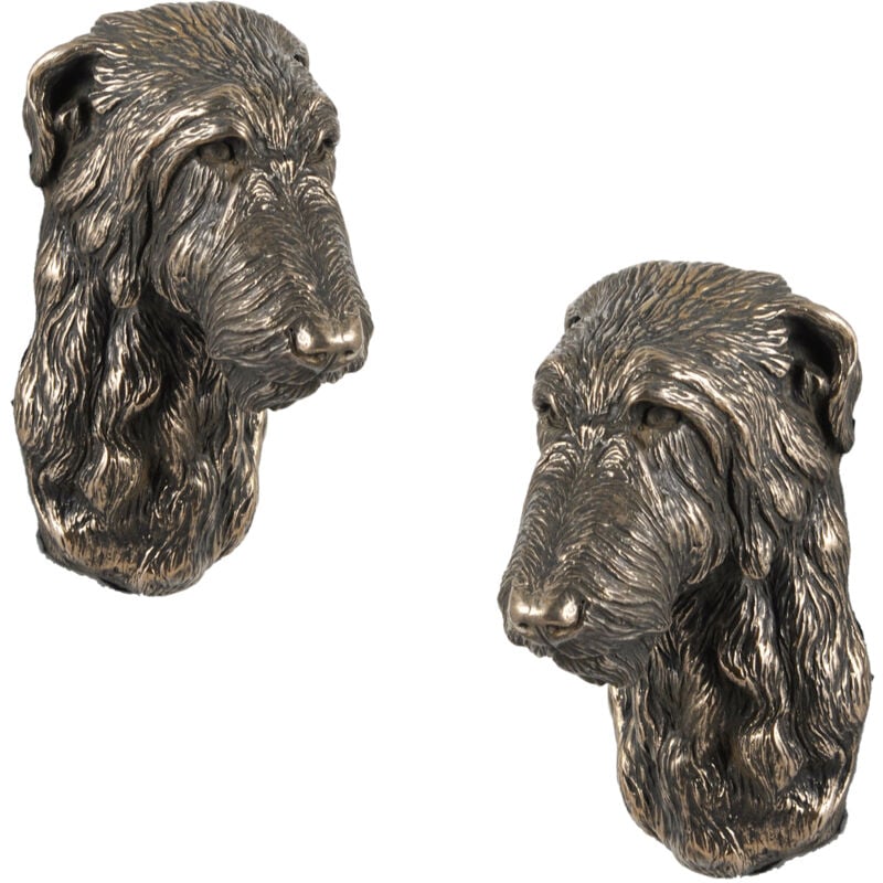 Lévrier écossais, Deerhound - statuette de chien, buste suspendu, décoration unique pour les amoureux des chiens par Art-Dog
