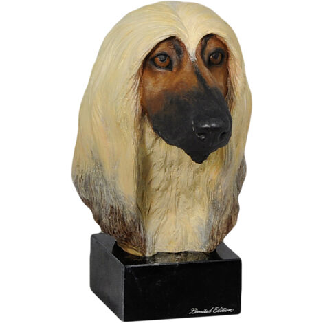 Levriero afgano - statuetta dipinta, figurina, realizzata dall'artista, marchio Art-Dog