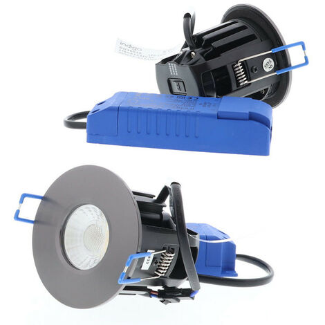 Lewa rd 10w 715lm 55° ip65 dim blanc mat + nickel satine (DO36030)