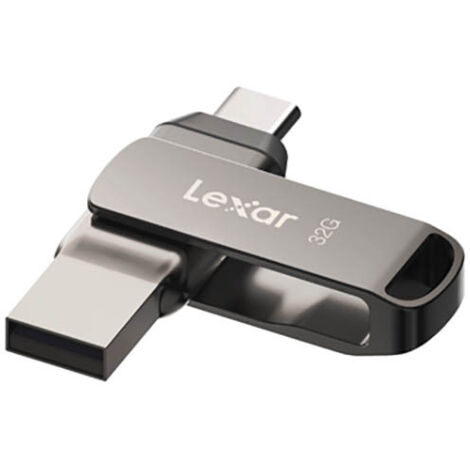 Lexar JumpDrive LJDD400032G-BNQNG lecteur USB flash 32 Go USB Type-C 3.2 Gen 1 (3.1 Gen 1) Gris