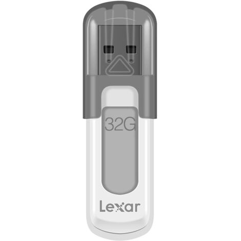Lexar JumpDrive V100 lecteur USB flash 32 Go USB Type-A 3.2 Gen 1 (3.1 Gen 1) Gris, Blanc