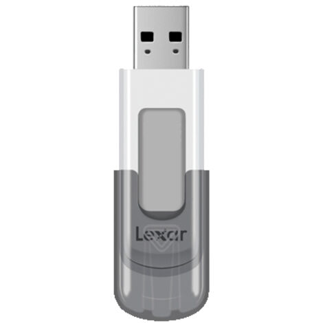 Lexar JumpDrive V100 lecteur USB flash 64 Go USB Type-A 3.2 Gen 1 (3.1 Gen 1) Gris, Blanc