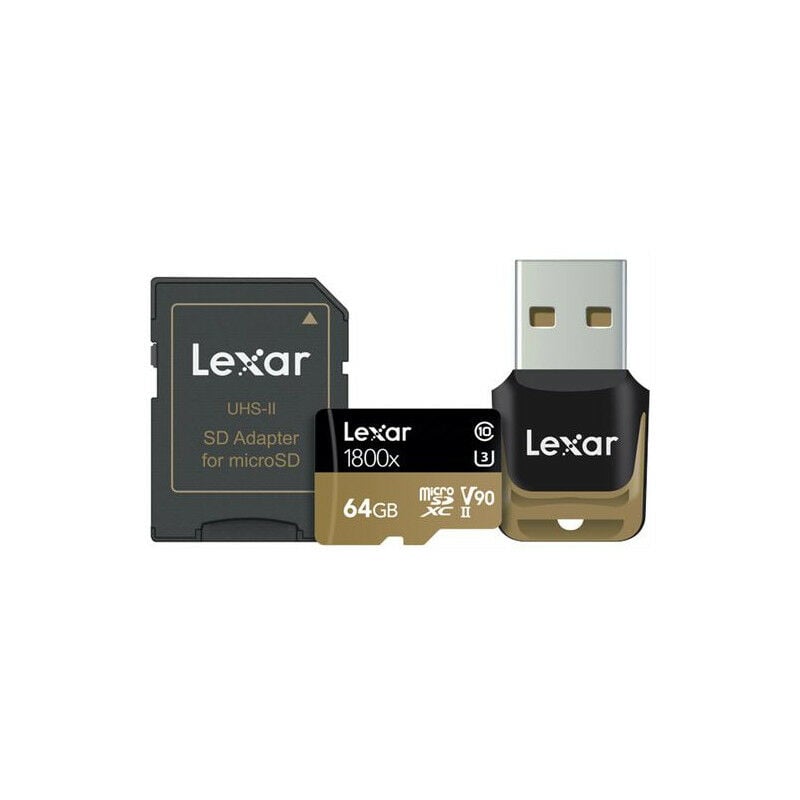 Lexar - Carte mémoire sd sdxc 64 Go Noir et Jaune - Noir et jaune