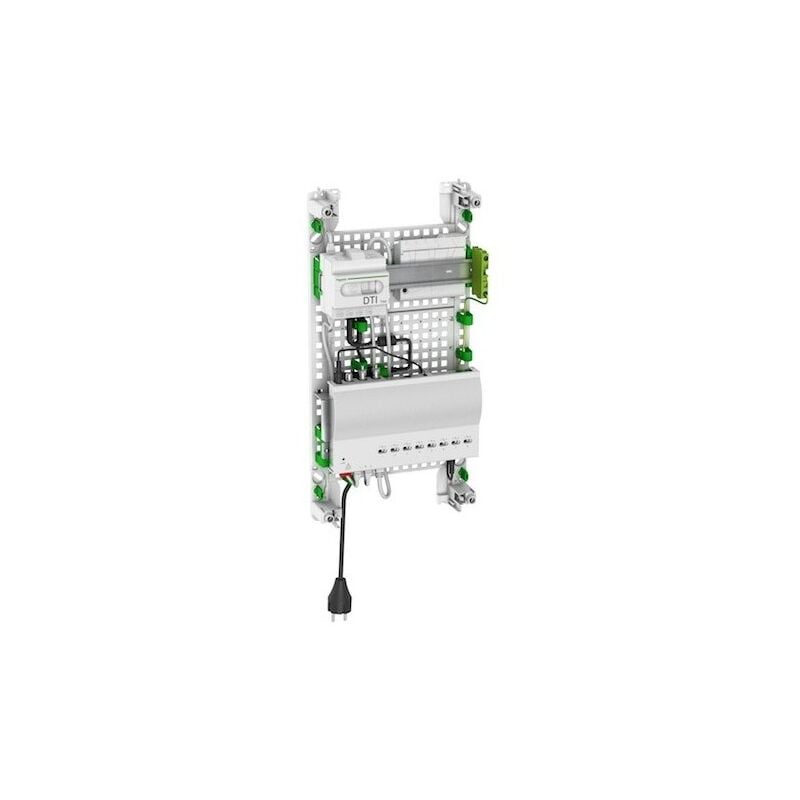 Schneider Electric - Coffret de com Grade 3S équipé 8xRJ45 CAT6 brassage auto 3x13M blanc 500x252x108mm dtio espace Box LexCom Home Performance