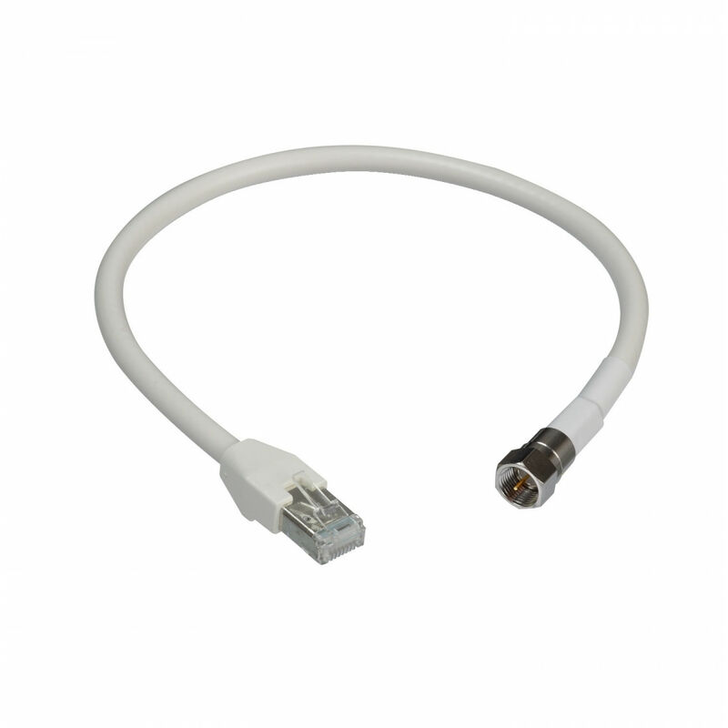 LexCom Home Performance câble IEC (Tele Type F) vers RJ45 data 100O 0,4m SCHNEIDER VDIR644000
